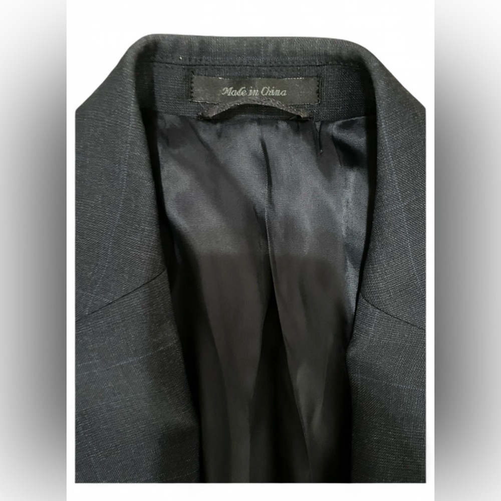 Polo Lauren Ralph Lauren 40R Blue Windowpane Plaid Wool Sport Coat Single Vent - Picture 5 of 13